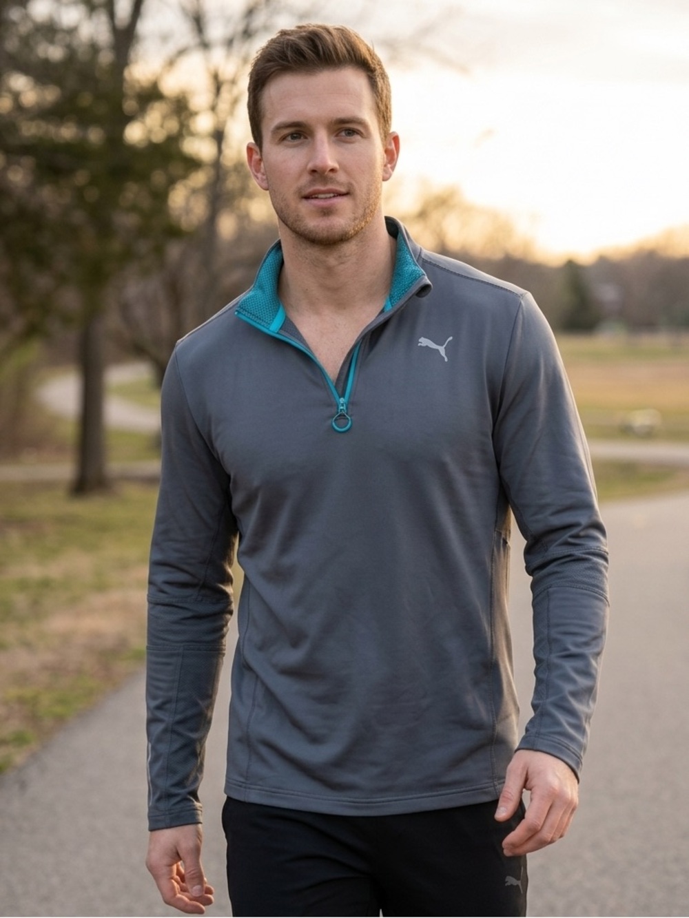 PUMA Men's 1/4-Zip Athletic Pullover Size Large